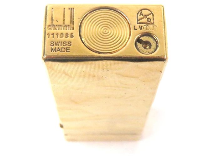 Alfred Dunhill Dunhill Logo Square Roller Lighter Golden - view 6