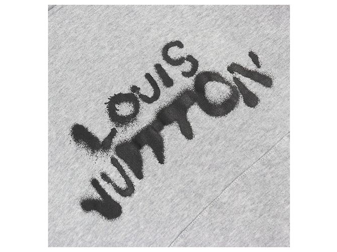 Sudadera de algodón Louis Vuitton Neon Working Man Gris - vista 4