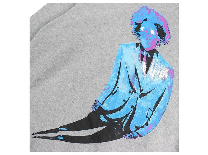 Sudadera de algodón Louis Vuitton Neon Working Man Gris - vista 5