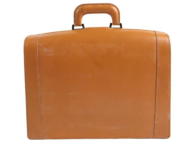 Autre Marque CIMABUE Borsa Alexander Dulles Borsa da lavoro in pelle bridle Bronzo Cammello - vista 3