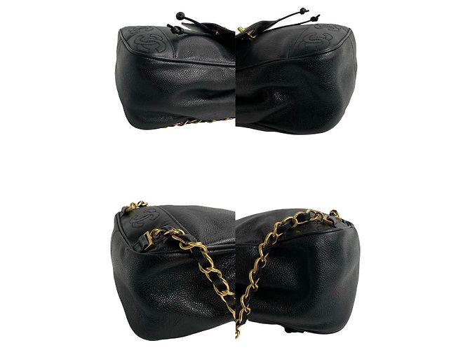 Timeless Mochila de cuero caviar Triple Coco de Chanel Negro - vista 8