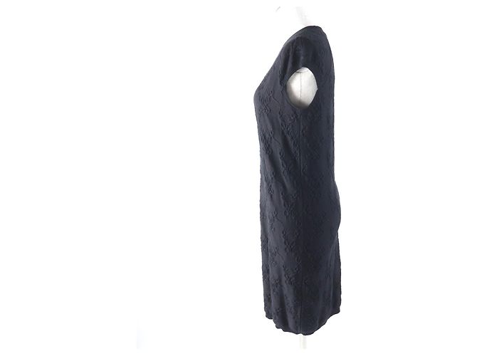 Abito in cashmere e seta con collo rotondo Hermès Nero - vista 2