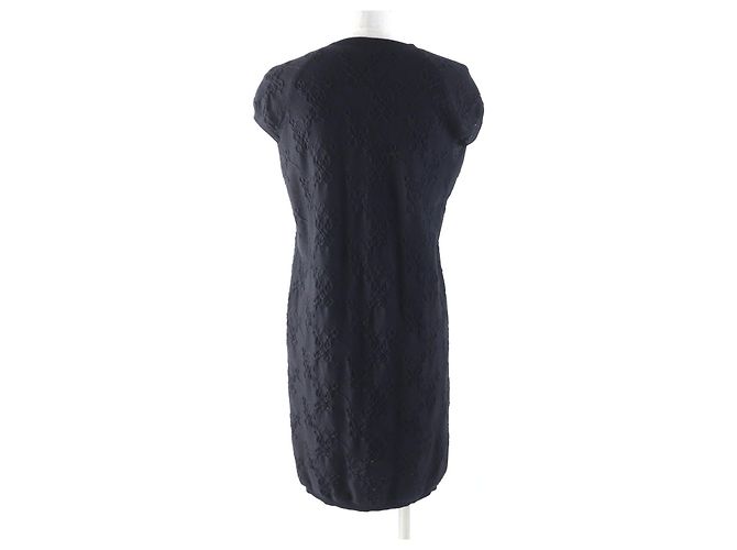 Abito in cashmere e seta con collo rotondo Hermès Nero - vista 3