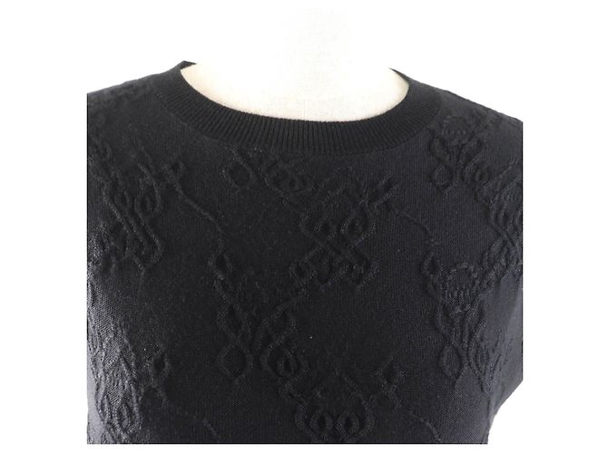 Abito in cashmere e seta con collo rotondo Hermès Nero - vista 4