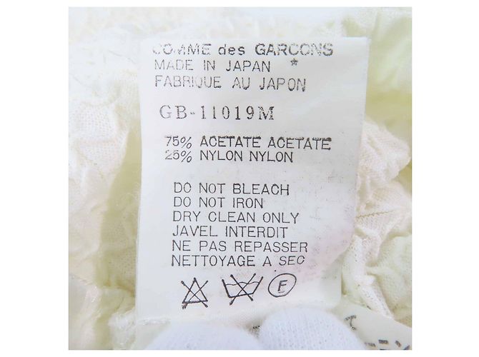 Autre Marque COMME des GARCONS Design in Acetato e Nylon Aereato Bianco - vista 9