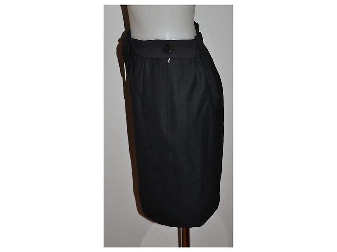 Falda Moschino Couture de lana negra talla 42 IT Negro - vista 2