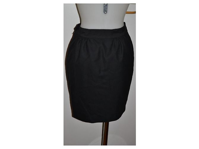 Falda Moschino Couture de lana negra talla 42 IT Negro - vista 3