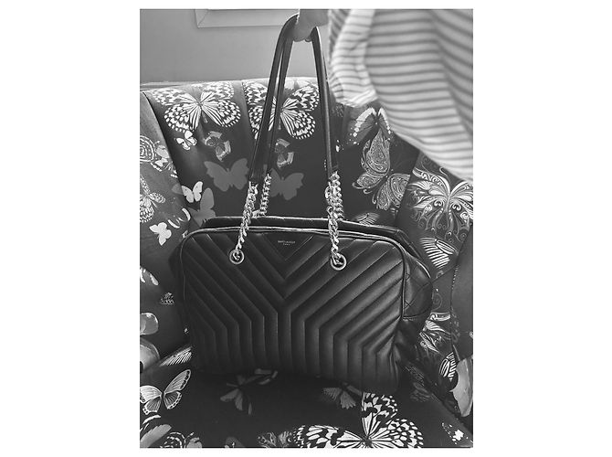 Borsa Tote Saint Laurent Nero - vista 11