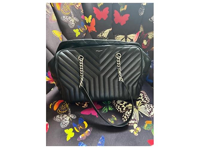 Borsa Tote Saint Laurent Nero - vista 2