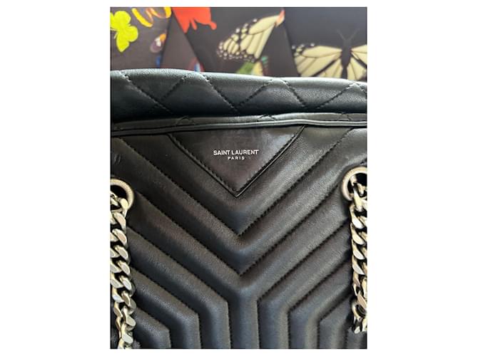 Borsa Tote Saint Laurent Nero - vista 5