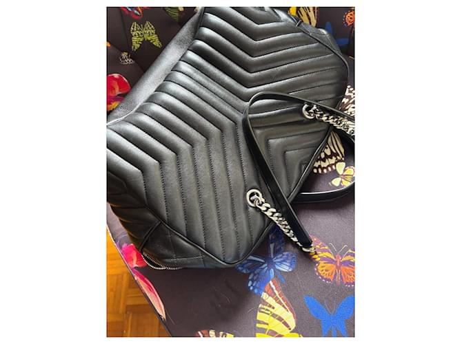 Borsa Tote Saint Laurent Nero - vista 6