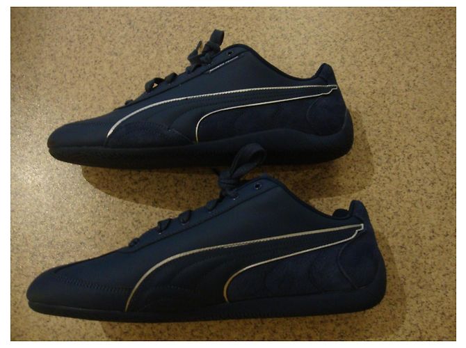 Sneakers Puma Scuderia Ferrari blu pelle e camoscio - vista 10