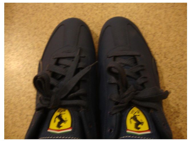 Sneakers Puma Scuderia Ferrari blu pelle e camoscio - vista 13