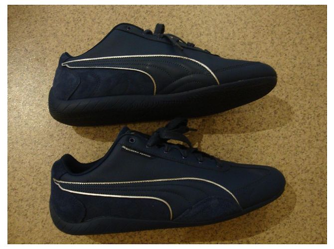 Sneakers Puma Scuderia Ferrari blu pelle e camoscio - vista 9