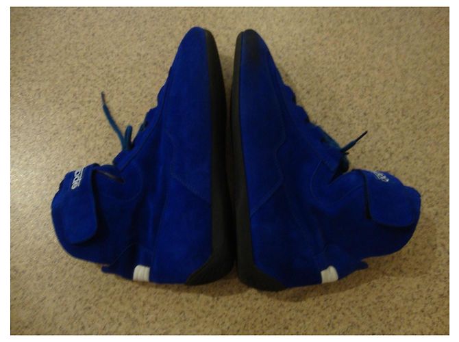 Autre Marque Stivali sport motoristici SPARCO blu elettrico scamosciati - vista 10