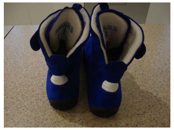 Autre Marque Stivali sport motoristici SPARCO blu elettrico scamosciati - vista 5