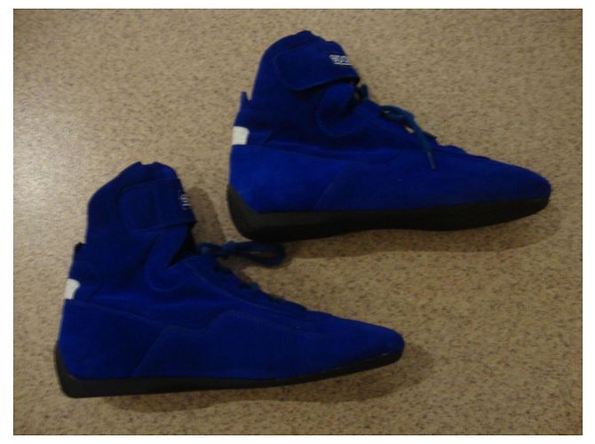 Autre Marque Stivali sport motoristici SPARCO blu elettrico scamosciati - vista 6