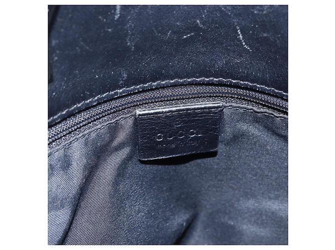 GUCCI GG Canvas Tote Bag Schwarz Silber 31244 Auth 173595 - Ansicht 14