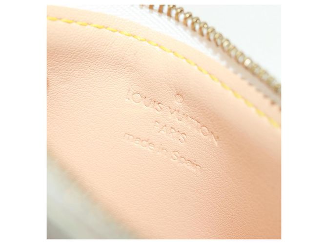LOUIS VUITTON Multicolor Pochette Cles Coin Purse White M92655 LV Auth 171841V - view 17