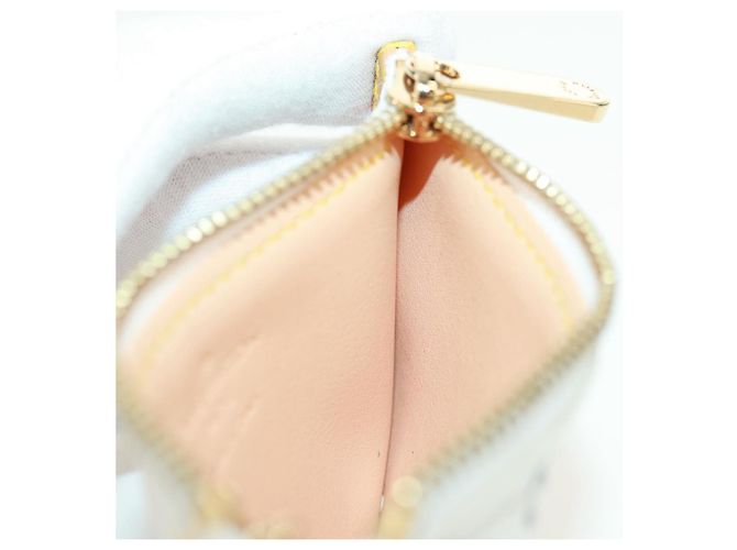 LOUIS VUITTON Multicolor Pochette Cles Coin Purse White M92655 LV Auth 171841V - view 19