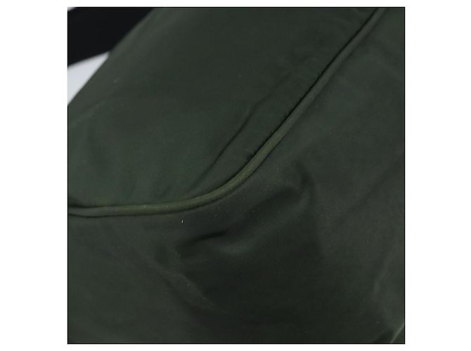 PRADA Schultertasche Nylon Grün Silber Authentisch 170312 - Ansicht 17