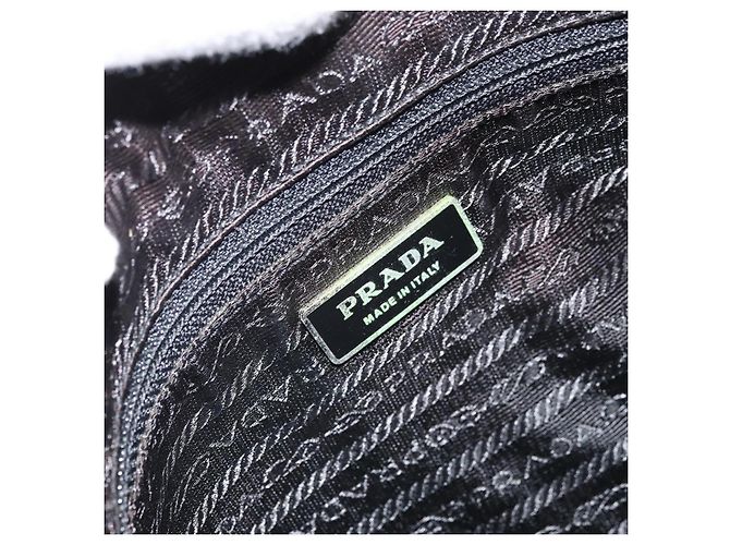 PRADA Schultertasche Nylon Grün Silber Authentisch 170312 - Ansicht 21