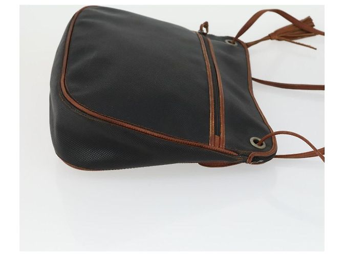 BOTTEGA VENETA Borsa a Mano Tela PVC Camoscio 3 Set Beige Nero Auth bs33367 - vista 12