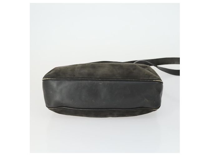 BOTTEGA VENETA Borsa a Mano Tela PVC Camoscio 3 Set Beige Nero Auth bs33367 - vista 7