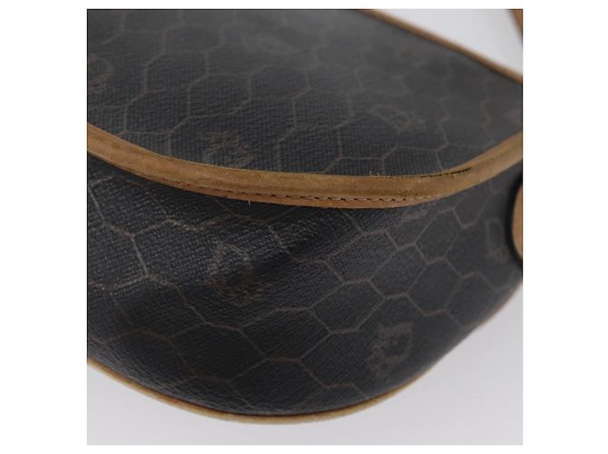 Borsa a spalla in tela a nido d'ape PVC nera e oro Christian Dior Auth fm5155 Nero D'oro - vista 13