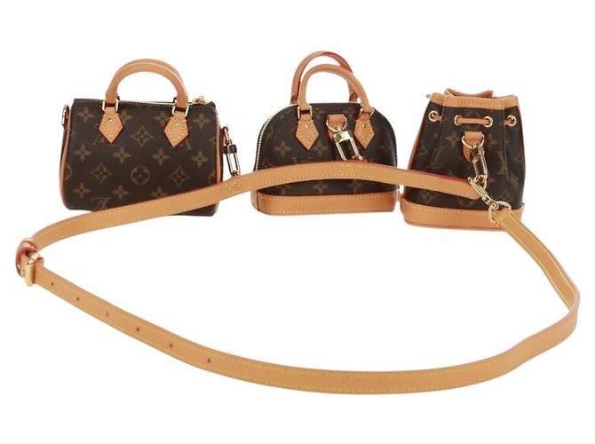 LOUIS VUITTON Borsa Mini Icona Trio Monogram 2021-2025 M81081 Auth LV 165361SM Monogramma - vista 3