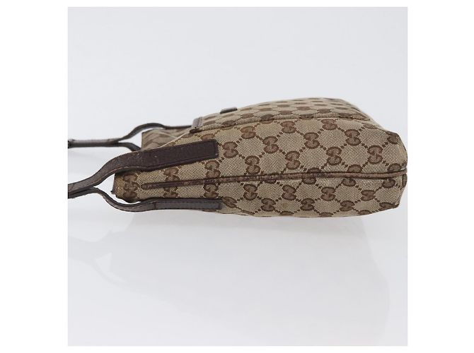 Borsa a Spalla GG Canvas Gucci Beige Argento 122793 Auth 172259 - vista 5