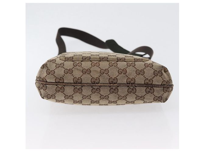 Borsa a Spalla GG Canvas Gucci Beige Argento 122793 Auth 172259 - vista 9