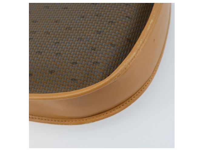 Borsa a Spalla SAINT LAURENT PVC Tela Beige Oro Auth ep13567 D'oro - vista 16