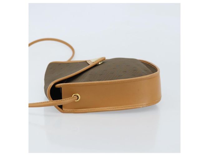 Borsa a Spalla SAINT LAURENT PVC Tela Beige Oro Auth ep13567 D'oro - vista 4