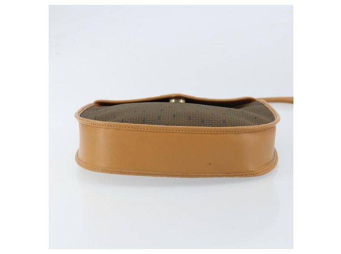 Borsa a Spalla SAINT LAURENT PVC Tela Beige Oro Auth ep13567 D'oro - vista 5