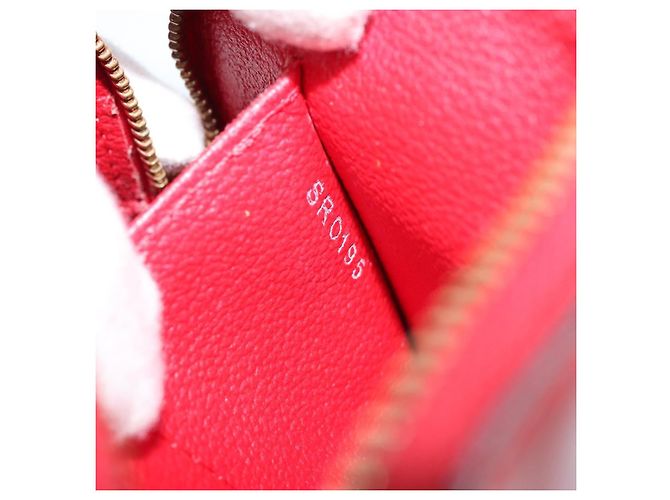 LOUIS VUITTON Monogram Vernis Pochette Pouch Rot Slys M90172 LV Auth 173261 - Ansicht 12