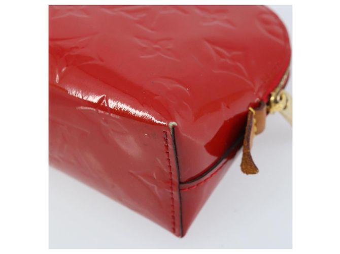 LOUIS VUITTON Monogram Vernis Pochette Pouch Rot Slys M90172 LV Auth 173261 - Ansicht 15