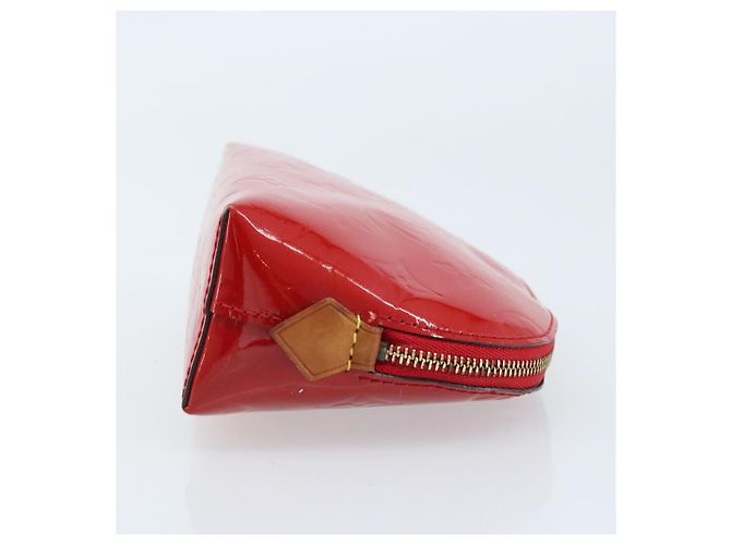 LOUIS VUITTON Monogram Vernis Pochette Pouch Rot Slys M90172 LV Auth 173261 - Ansicht 3