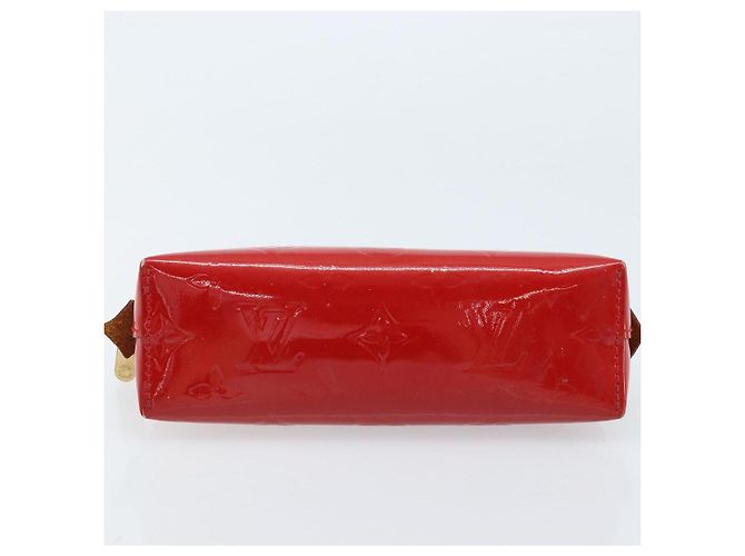LOUIS VUITTON Monogram Vernis Pochette Pouch Rot Slys M90172 LV Auth 173261 - Ansicht 6