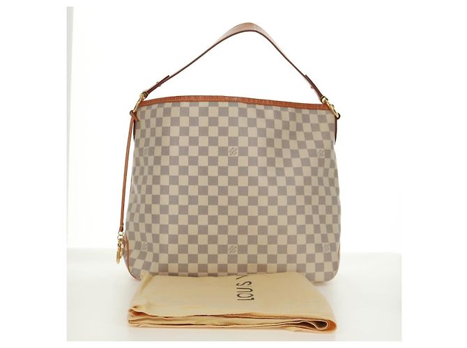 LOUIS VUITTON Borsa a Spalla Damier Azur Delightful MM N41448 LV Auth 171963V - vista 12