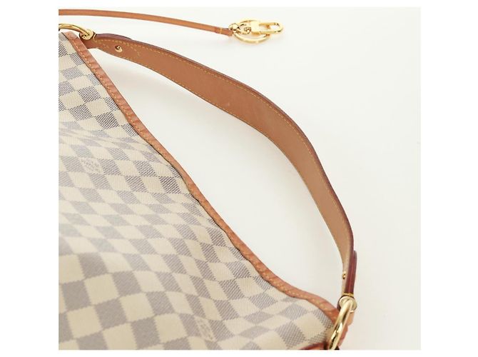 LOUIS VUITTON Borsa a Spalla Damier Azur Delightful MM N41448 LV Auth 171963V - vista 14