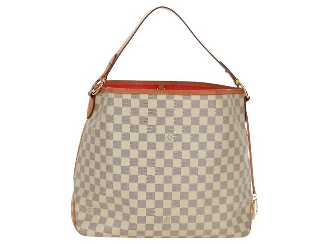 LOUIS VUITTON Borsa a Spalla Damier Azur Delightful MM N41448 LV Auth 171963V - vista 2