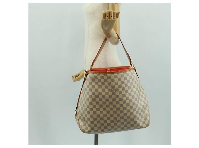 LOUIS VUITTON Borsa a Spalla Damier Azur Delightful MM N41448 LV Auth 171963V - vista 25