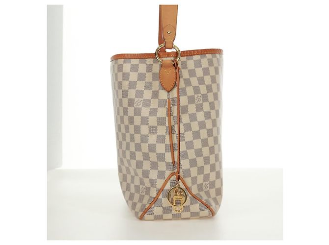 LOUIS VUITTON Borsa a Spalla Damier Azur Delightful MM N41448 LV Auth 171963V - vista 4