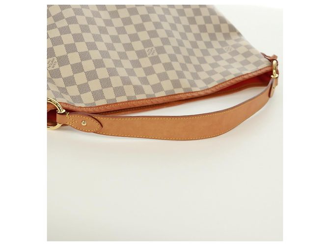 LOUIS VUITTON Borsa a Spalla Damier Azur Delightful MM N41448 LV Auth 171963V - vista 7