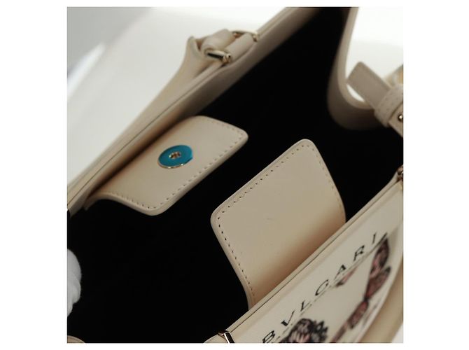 Bulgari Borsa BVLGARI in tela 2way MARY KATRANTZOU Collaborazione Bianco Oro Auth 173206M D'oro - vista 23