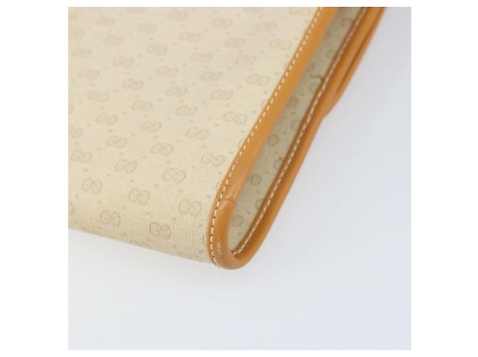 GUCCI Micro GG Supreme Schultertasche PVC Elfenbein Gold Auth am10690 Golden Roh - Ansicht 13