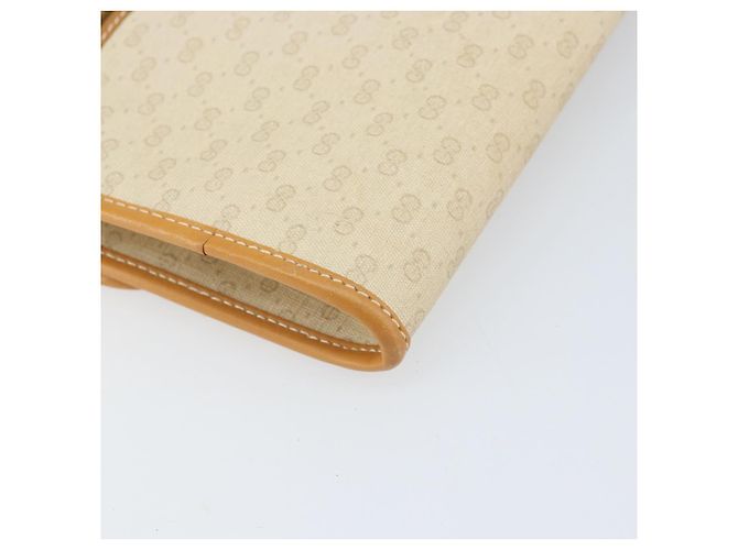 GUCCI Micro GG Supreme Schultertasche PVC Elfenbein Gold Auth am10690 Golden Roh - Ansicht 14