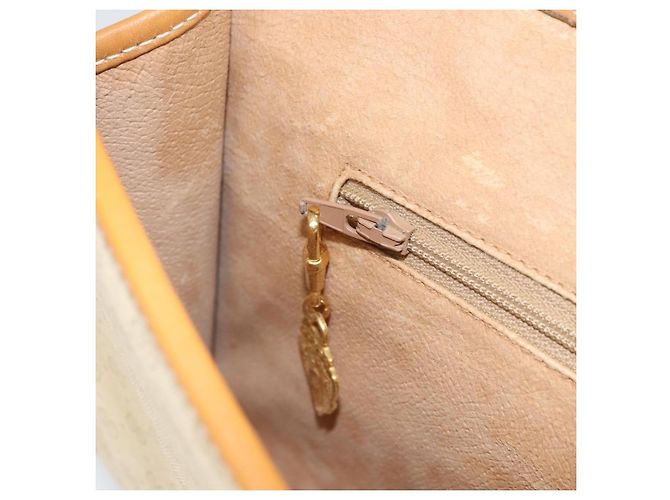 GUCCI Micro GG Supreme Schultertasche PVC Elfenbein Gold Auth am10690 Golden Roh - Ansicht 21