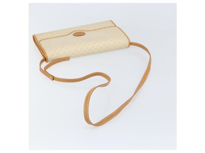 GUCCI Micro GG Supreme Schultertasche PVC Elfenbein Gold Auth am10690 Golden Roh - Ansicht 7